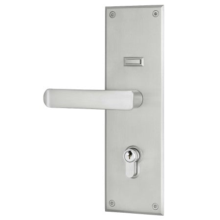 Trilock Eclipse Allure Double Cylinder Entrance Lever Set in Stainless Steel