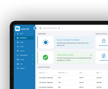 Salto KS (Keys as a Service) Access Control