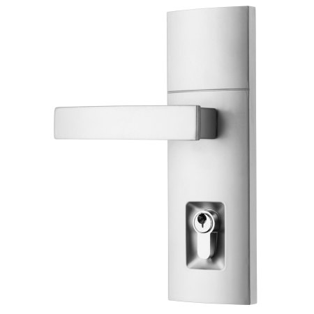 Gainsborough Trilock 2 Contemporary Angular Satin Chrome Leverset